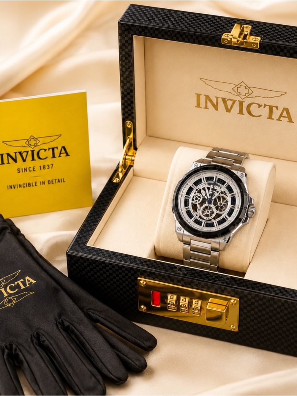 InvictaMen's Skeleton Automatic Watch w/sapphire crystal 24 crystals - Picture 8 of 10